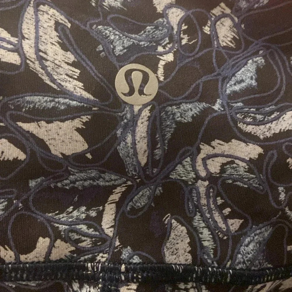 Lululemon Wunder Under Hi-Rise Tight 28" Embellished Multi Sz 4 Blue - Picture 3 of 5